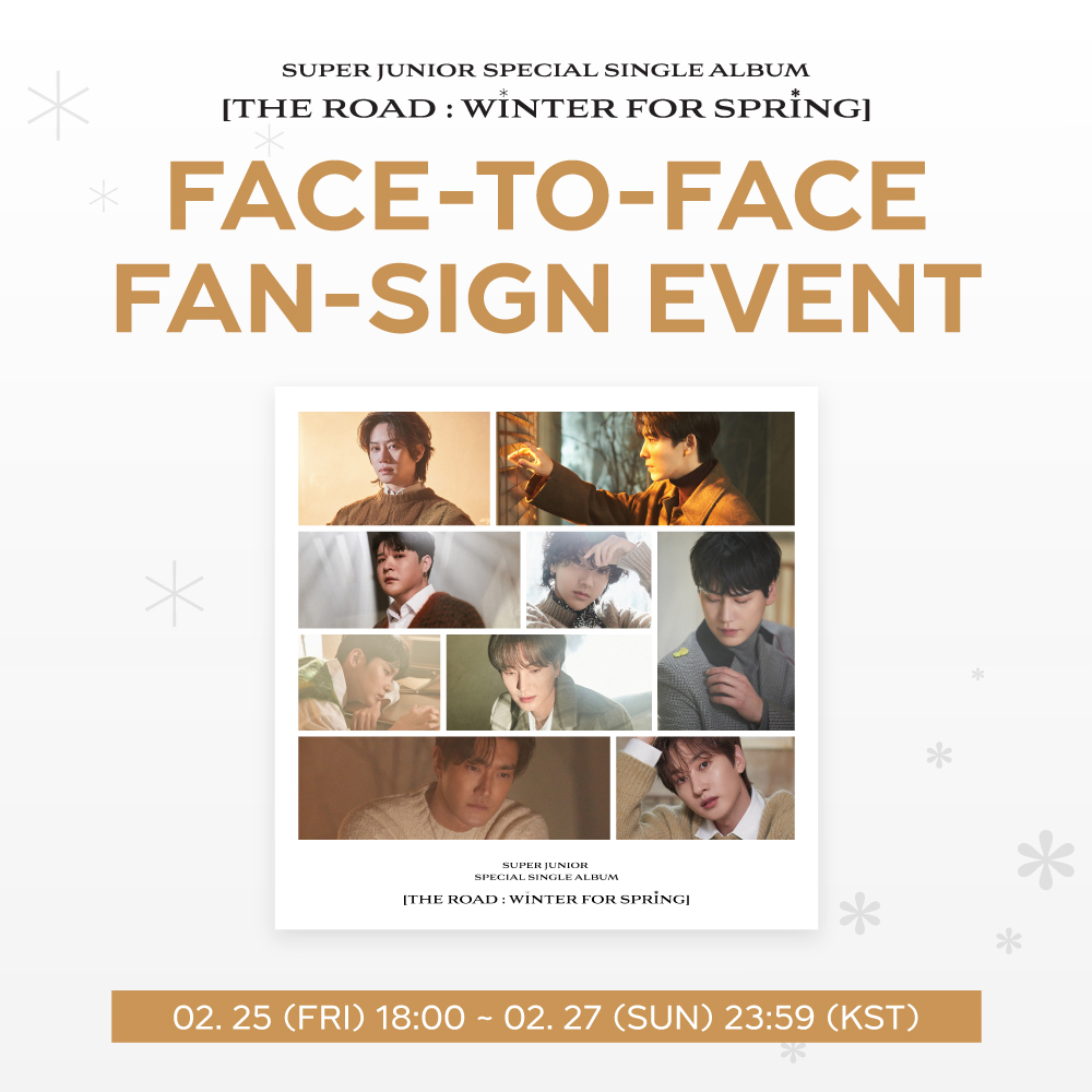 SUPER JUNIOR - The Road : Winter for Spring FANSIGN EVENT (SM