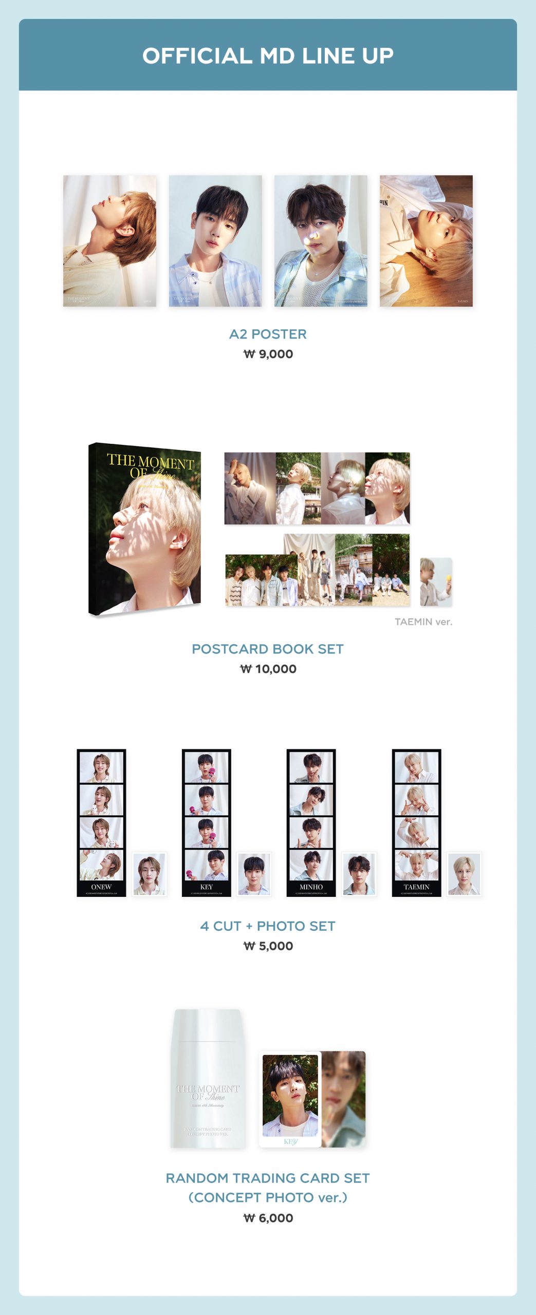SHINee - [THE MOMENT OF Shine] POP-UP STORE OFFICIAL MD 