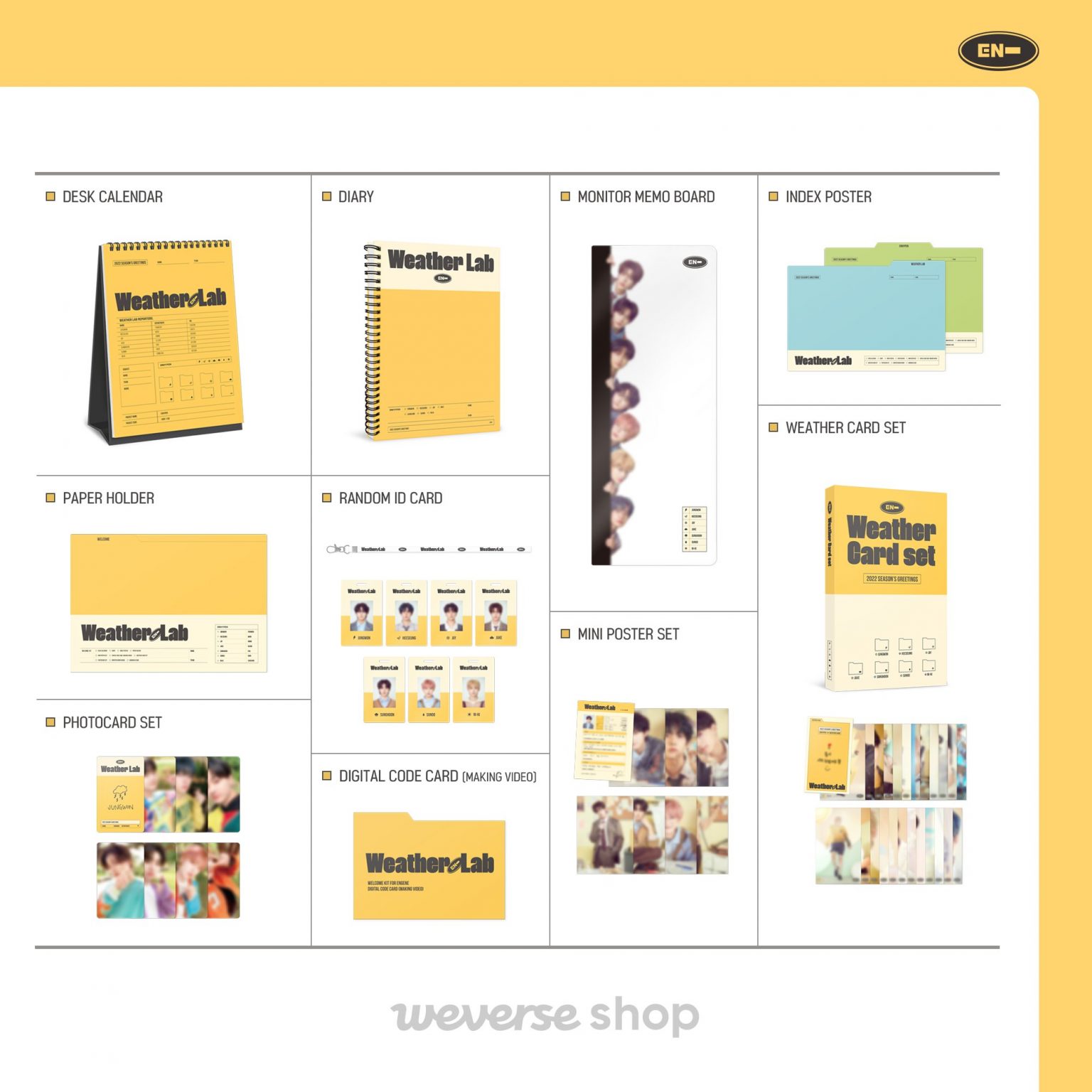 ENHYPEN 2022 Season's Greetings [Weather Lab] BEADSOFBULLETS