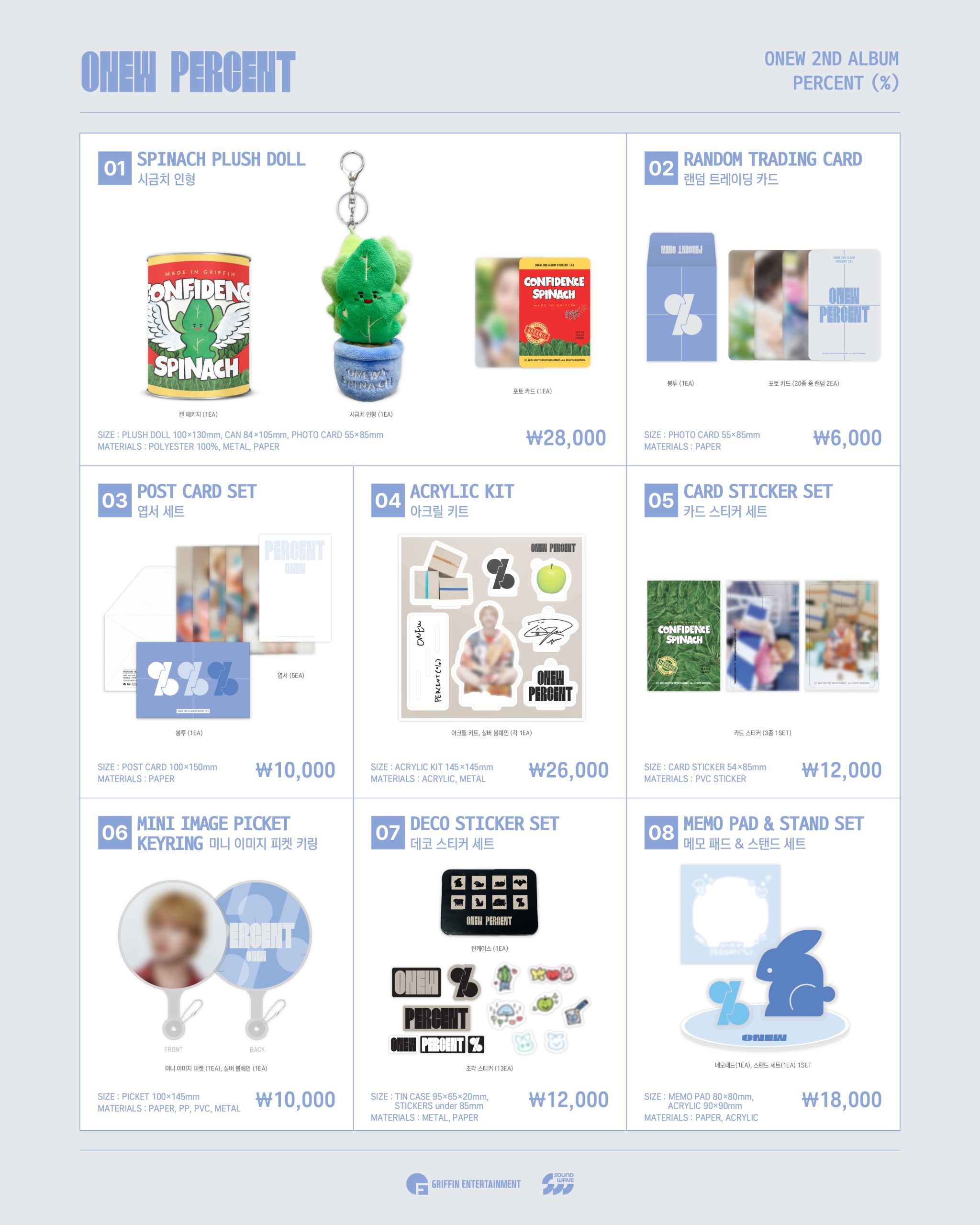 SHINee – ONEW PERCENT (%) POP-UP STORE OFFICIAL MD – BEADSOFBULLETS