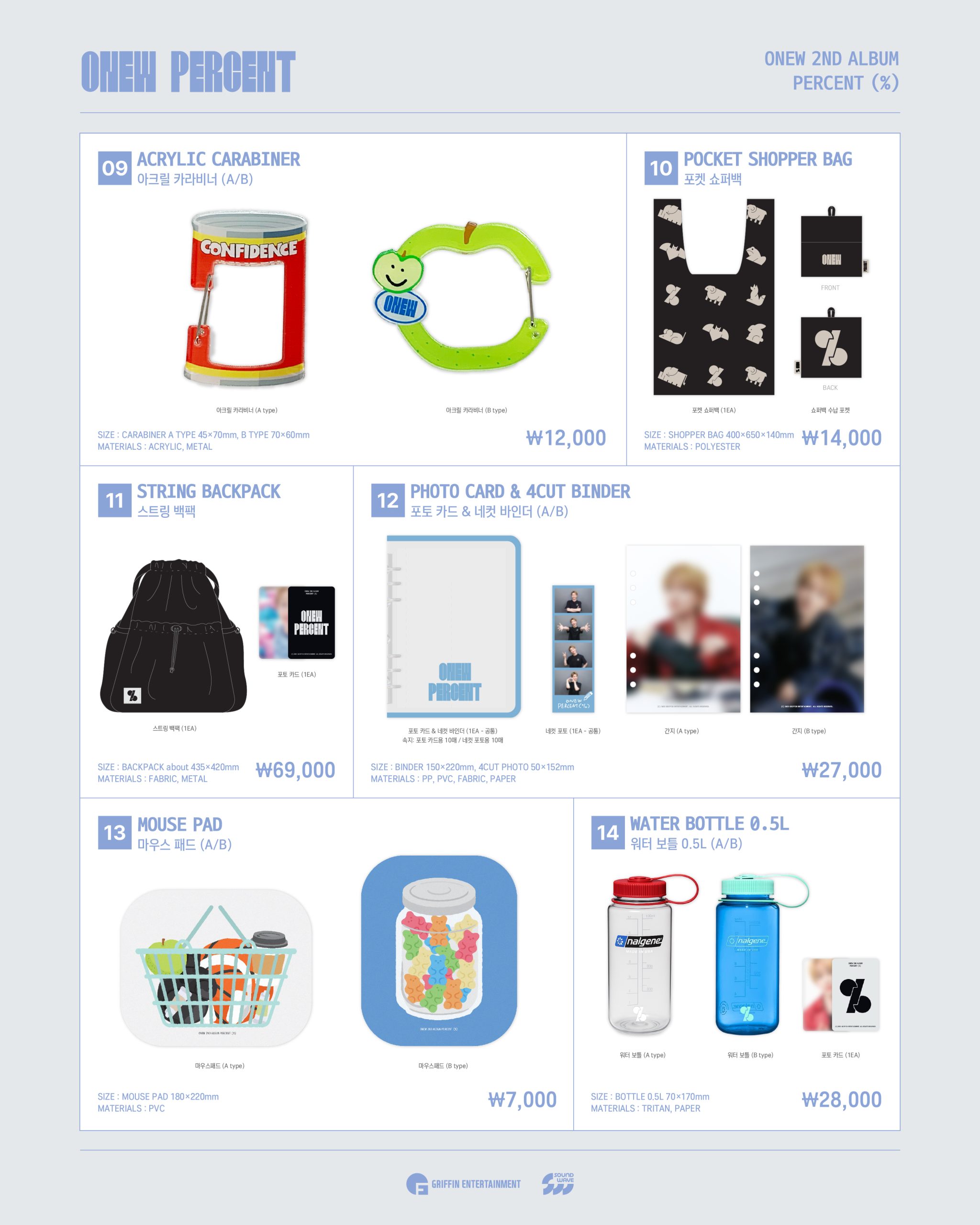 SHINee – ONEW PERCENT (%) POP-UP STORE OFFICIAL MD – BEADSOFBULLETS