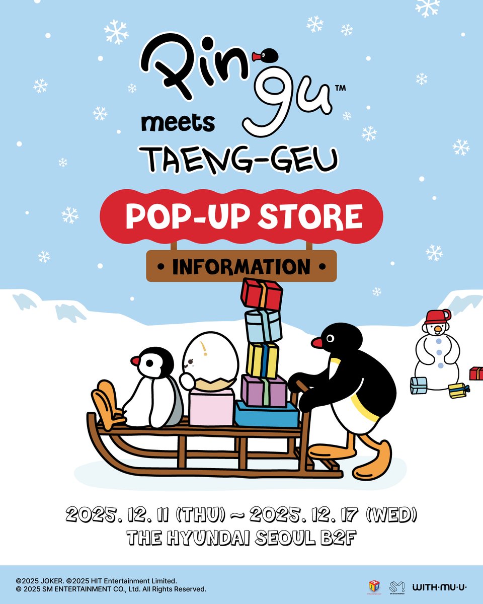 GIRLS' GENERATION TAEYEON – [PINGU X TAENG-GEU] POP-UP STORE