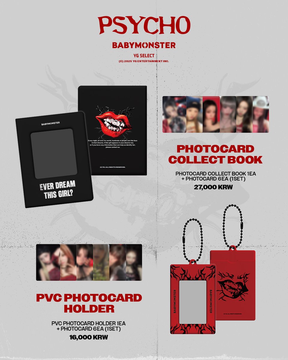 BABYMONSTER – PSYCHO OFFICIAL MD – BEADSOFBULLETS BABYMONSTER